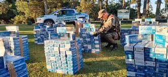 Interceptan contrabando de cigarrillos por más de tres millones de pesos en Bernardo de Irigoyen