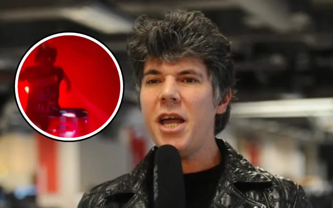 Maxi Trusso se lanzó al público, nadie lo atrapó y terminó golpeado