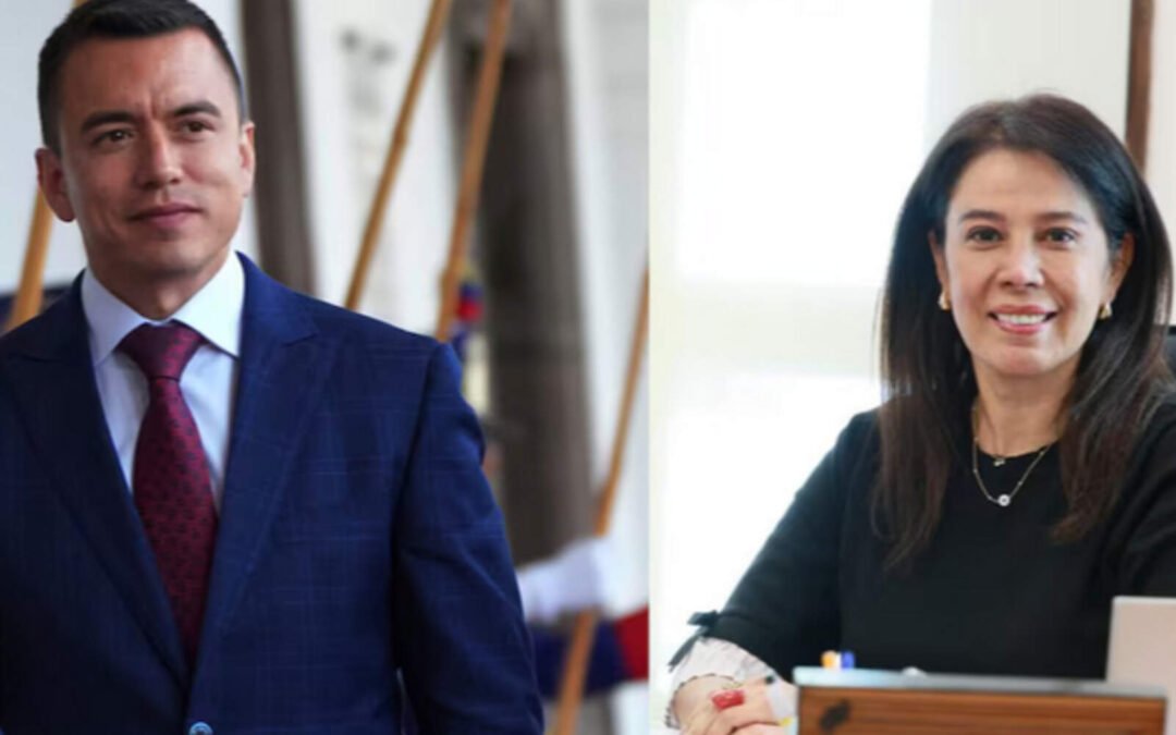 El presidente Noboa propuso a Cynthia Gellibert como su vicepresidente encargada