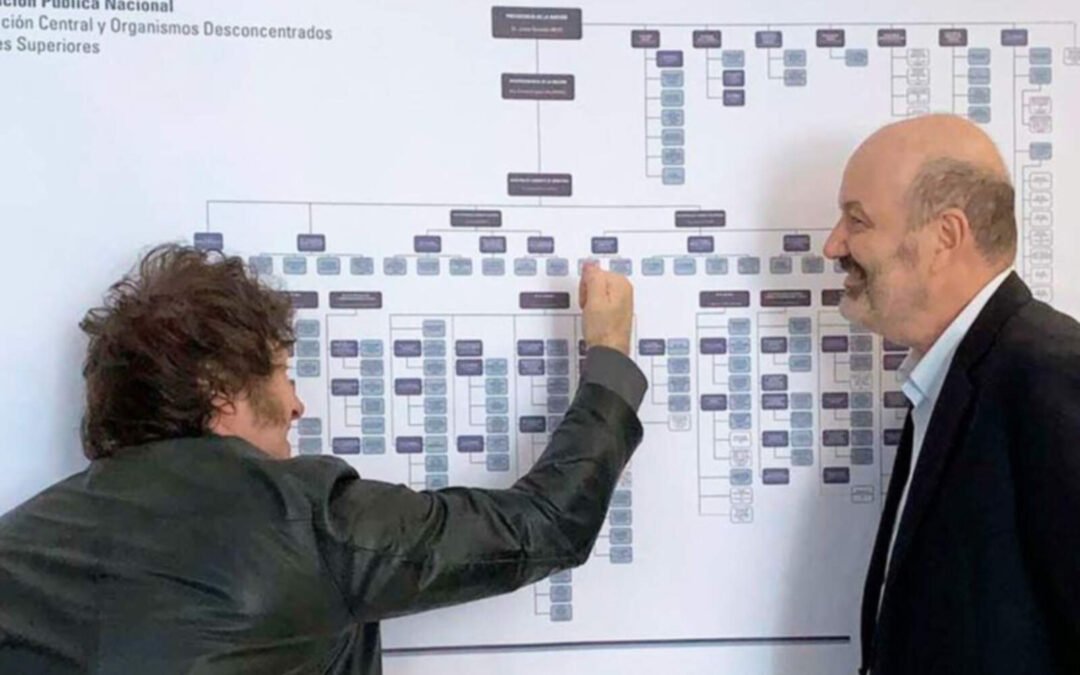 Javier Milei eliminará 24 organismos y fusionará más de 15 estructuras mediante un DNU