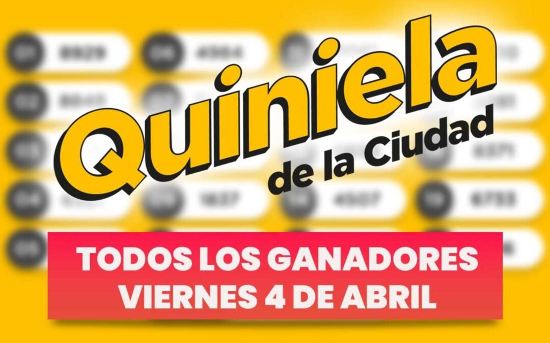 Quiniela Nacional: los números ganadores de ayer, viernes 4 de abril