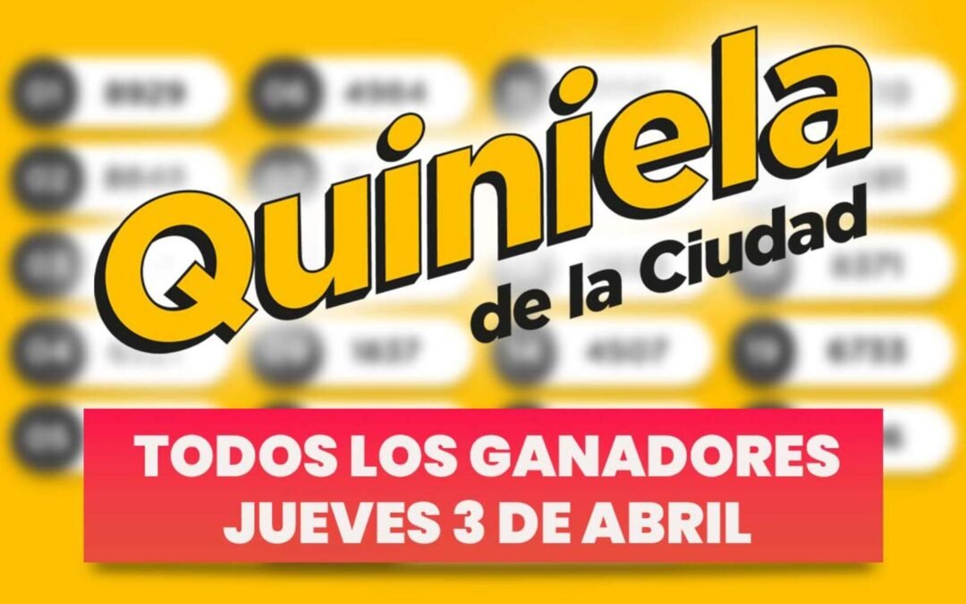 Quiniela Nacional: todos los números ganadores de ayer, jueves 3 de abril