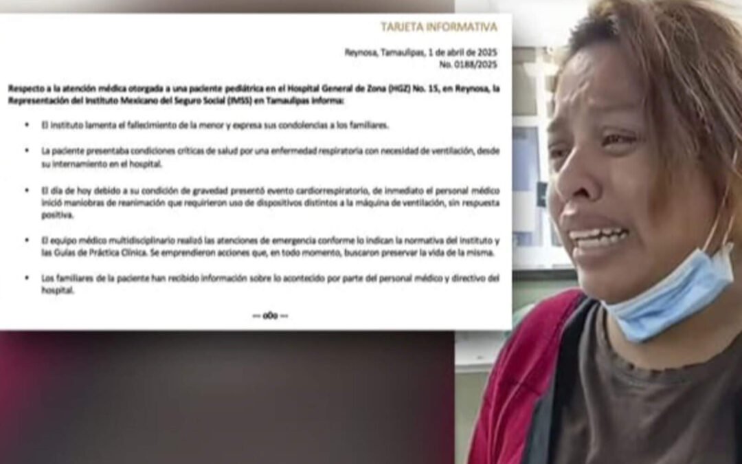 Acusan muerte de bebé por negligencia en el IMSS de Reynosa