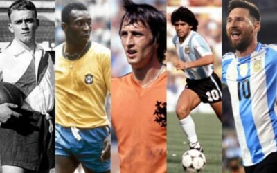 Los mejores jugadores de fútbol en cada década según la IA