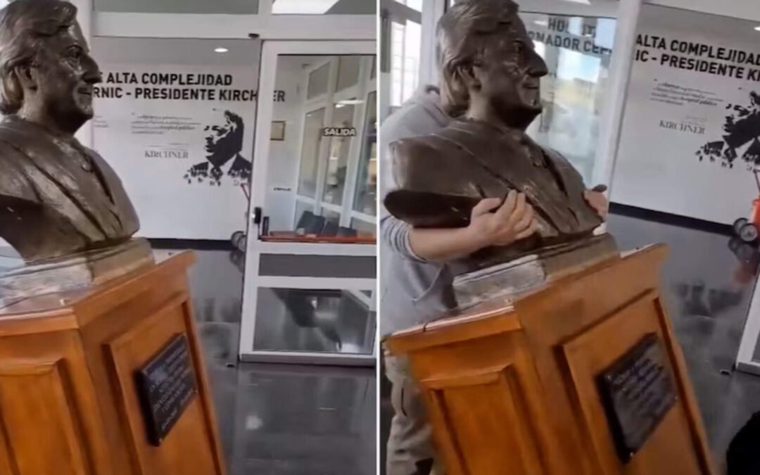 Se quitó del hospital de El Calafate el busto de Néstor Kirchner