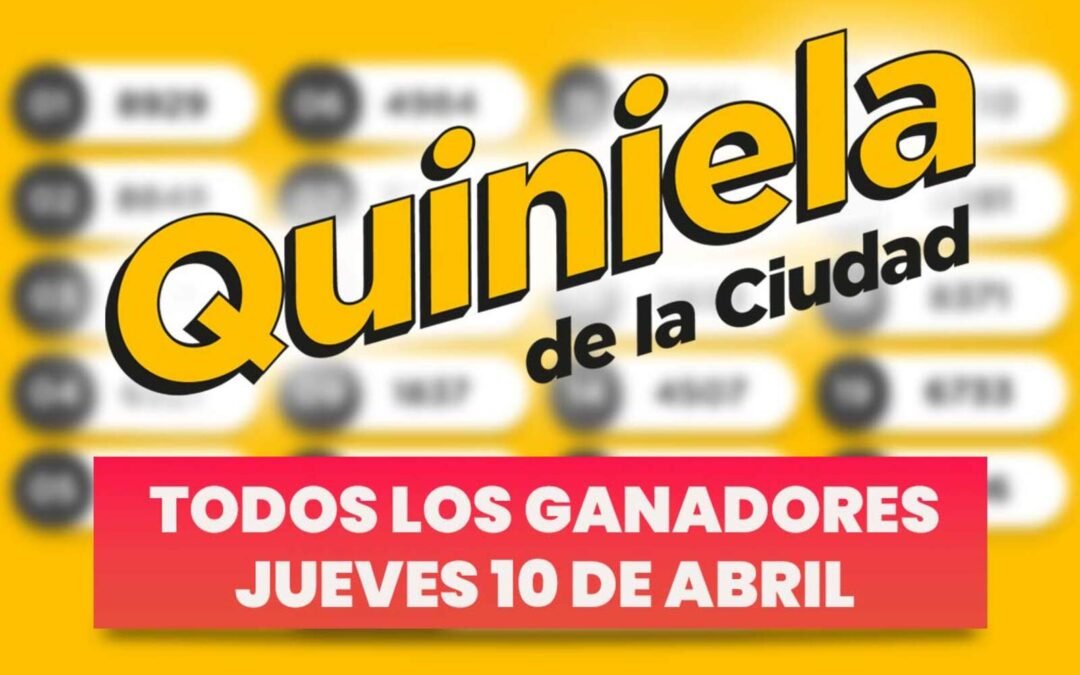 Quiniela Nacional: los resultados completos del jueves 10 de abril