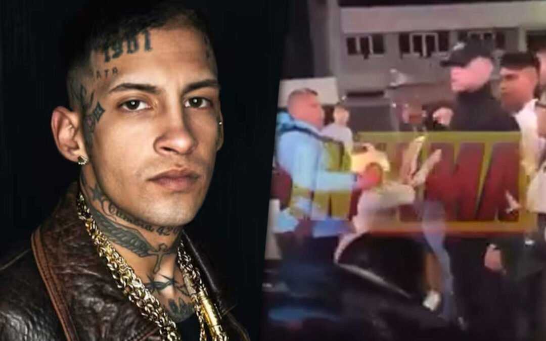L-Gante a las piñas con su manager: el video del escándalo a la salida de un boliche