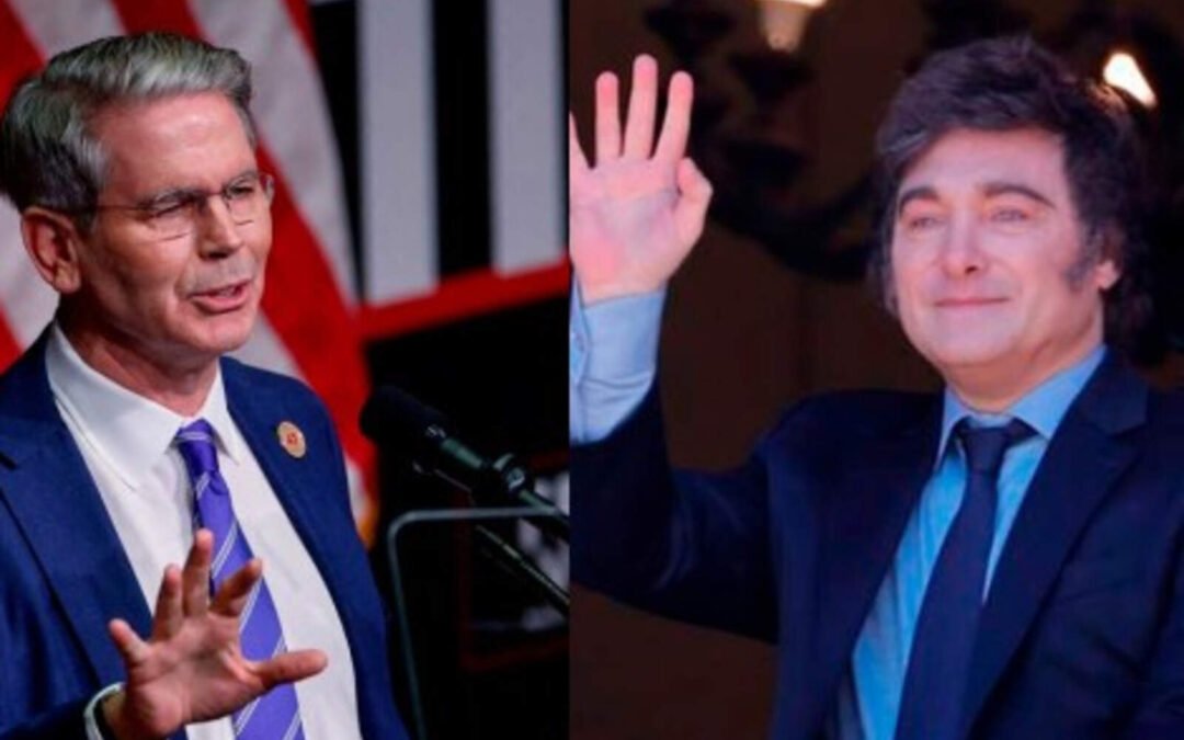 Milei ya se encuentra reunido con el Secretario del Tesoro de EEUU, Scott Bessent