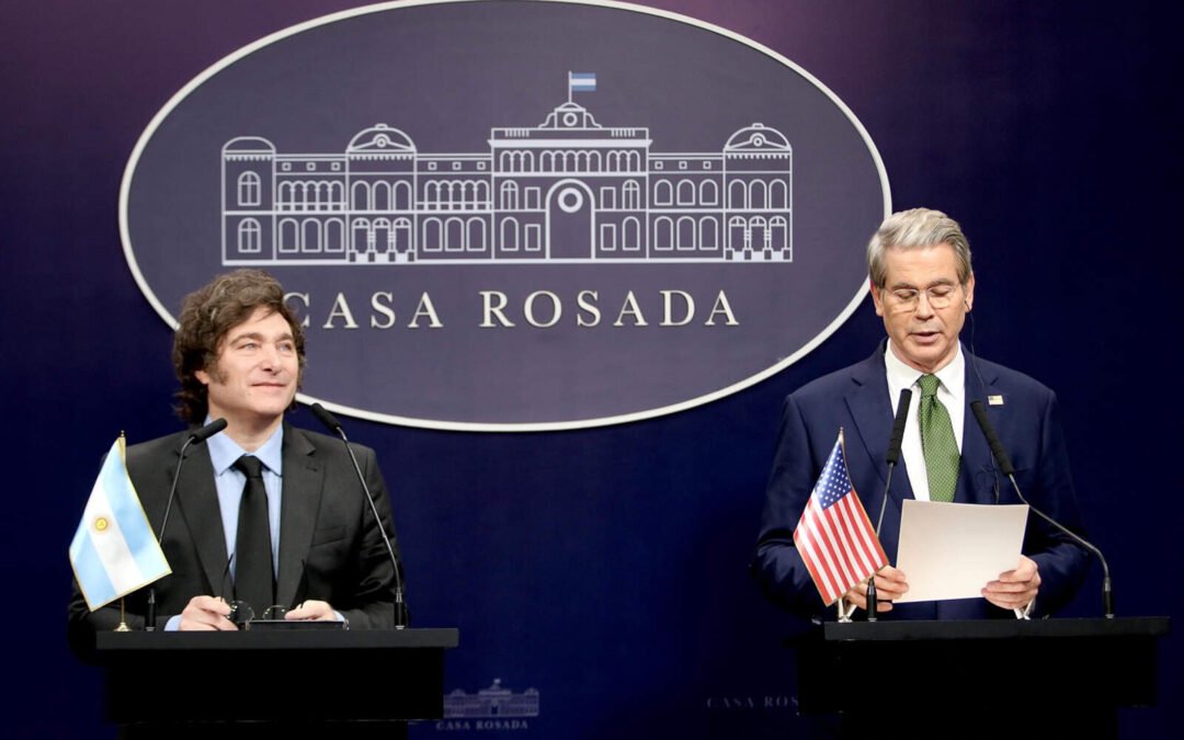 Scott Bessent se reunió con Milei en Casa Rosada y elogió su programa de medidas
