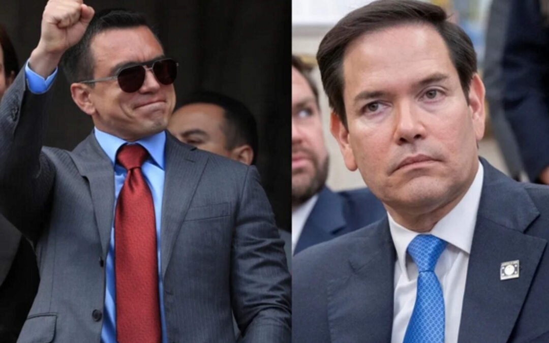 El secretario Marco Rubio felicitó a Ecuador por elecciones libres y pacíficas