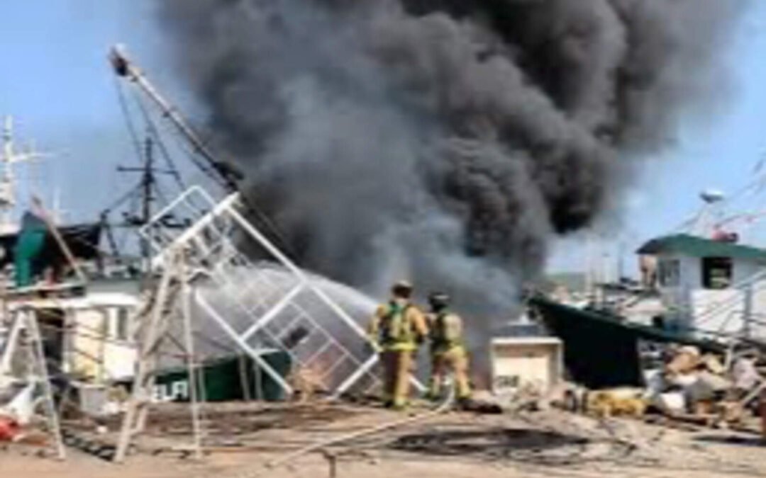 Incendio arrasa con barcos camaroneros en Mazatlán y exhibe negligencia
