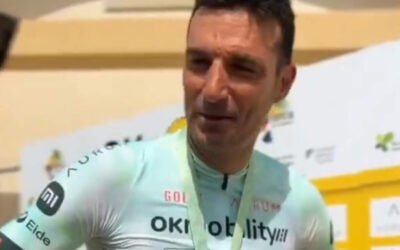 Lionel Scaloni participó en una competencia de ciclismo en Mallorca