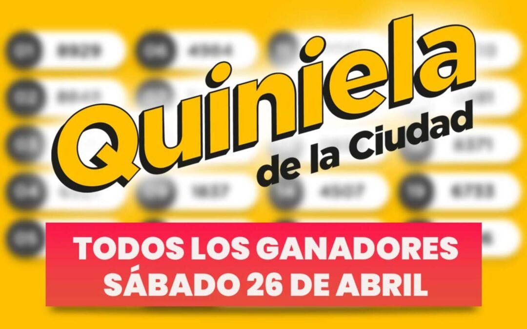 Quiniela Nacional: todos los números ganadores del sábado 26 de abril