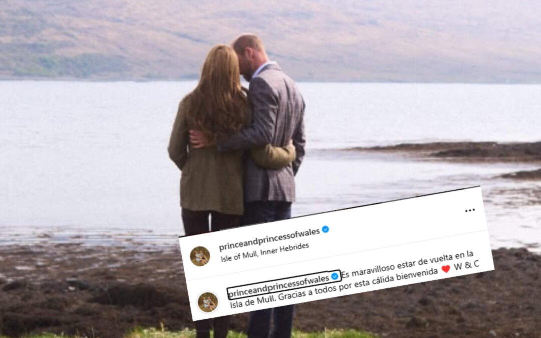 Kate Middleton y Guillermo celebraron su aniversario con un viaje a la isla de Mull