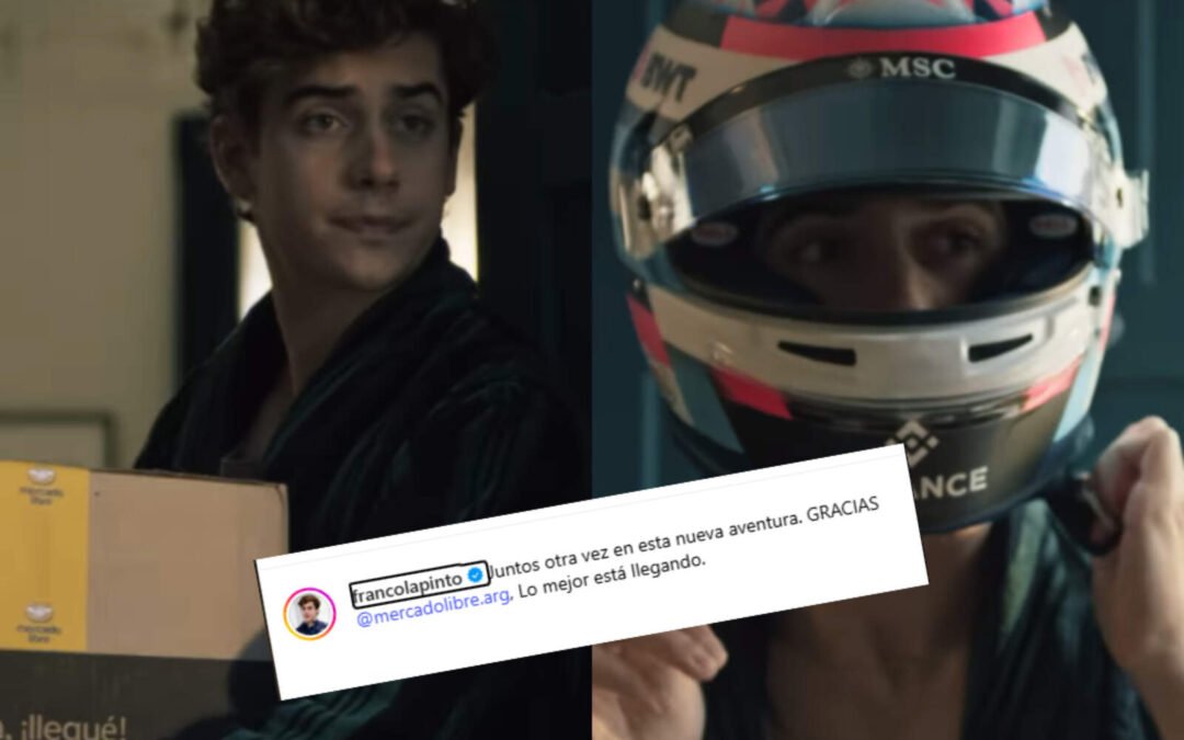 Franco Colapinto sorprendió con una original campaña de Mercado Libre