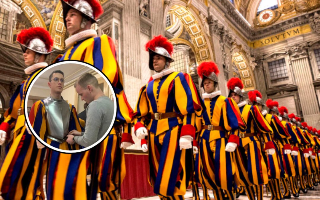 Así saludó la Guardia Suiza del Vaticano al nuevo Papa León XIV