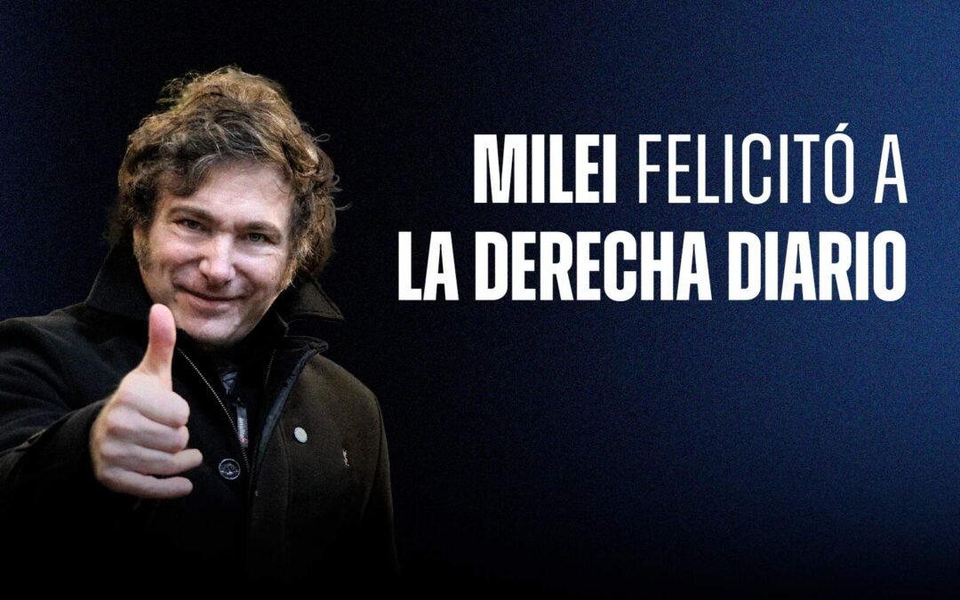 Javier Milei elogió a La Derecha Diario tras exponer en el IAEF