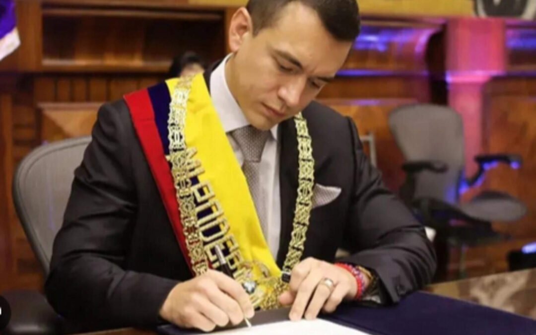 El presidente Daniel Noboa envió su primer proyecto de ley económico