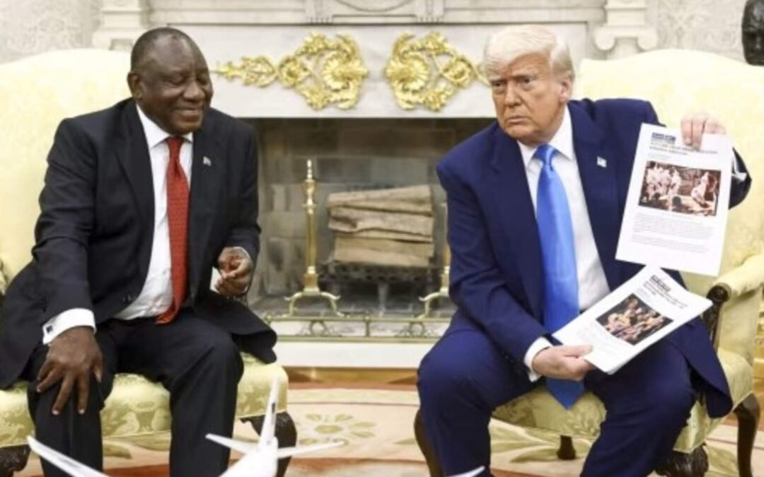 Trump cruzó al presidente de Sudáfrica por el genocidio contra los blancos en su país