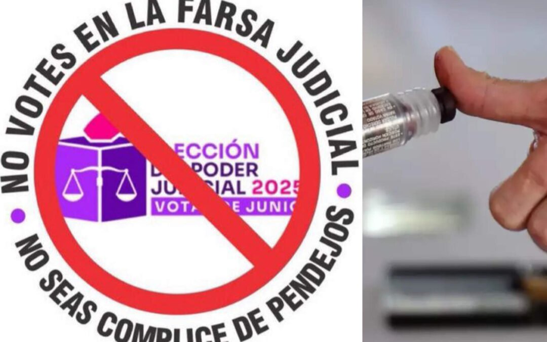 Crece el boicot a la elección judicial de Morena: ciudadanos llaman a no votar