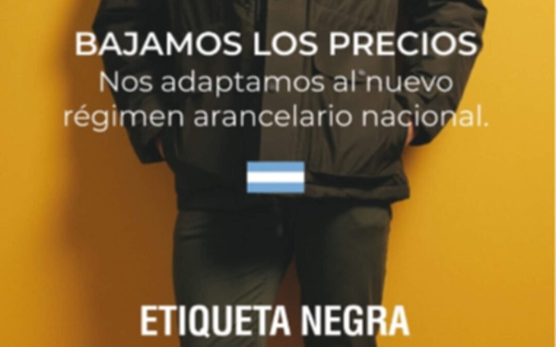 La marca ‘Etiqueta Negra’ anunció una baja de precios de hasta el 25%