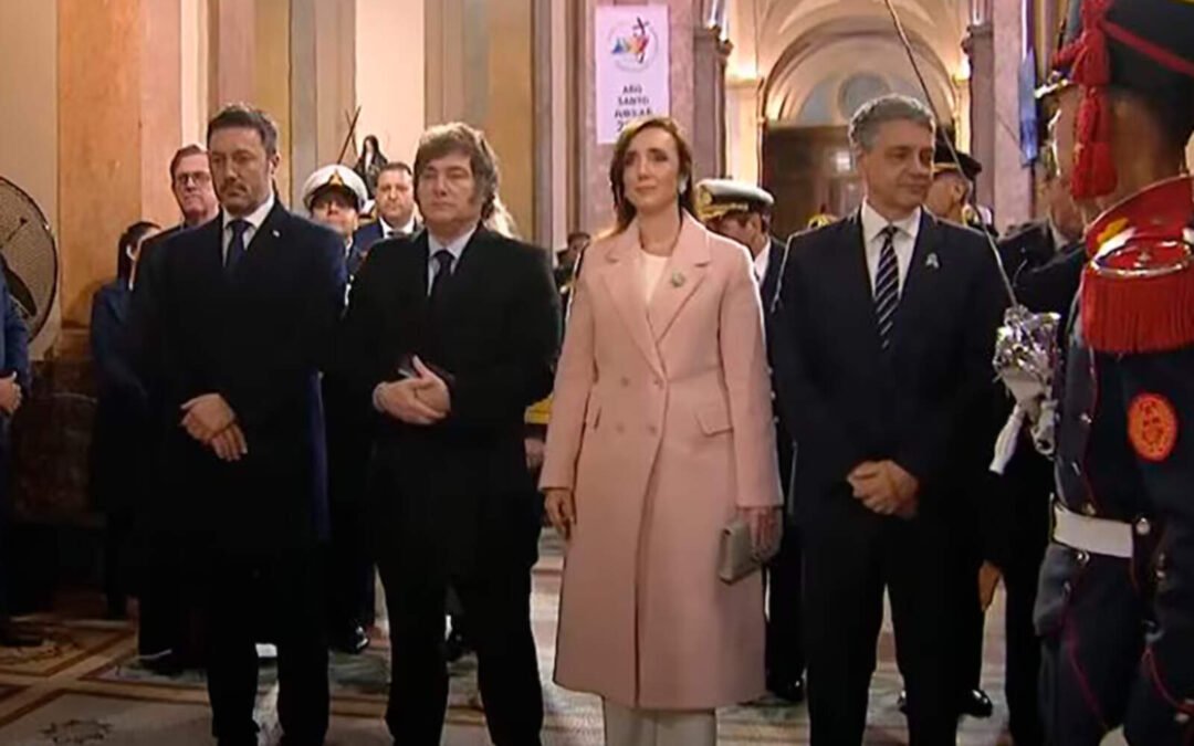 Tedeum 25 de Mayo: Milei evitó saludar a Jorge Macri tras las elecciones porteñas