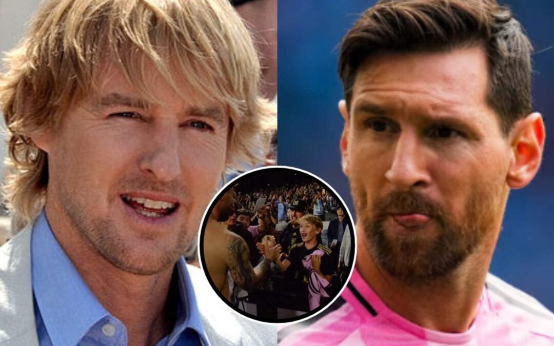 El día que Messi saludó a los hijos de Owen Wilson y conmovió a todo un estadio