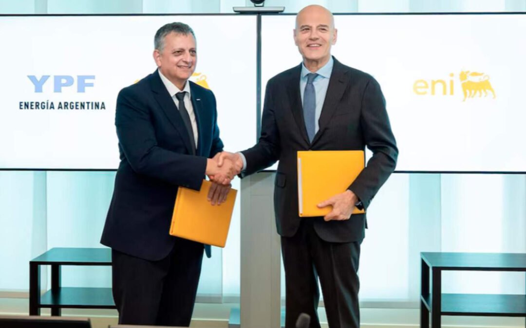 YPF y ENI firmaron un principio de acuerdo para exportar GNL por USD 100.000 millones