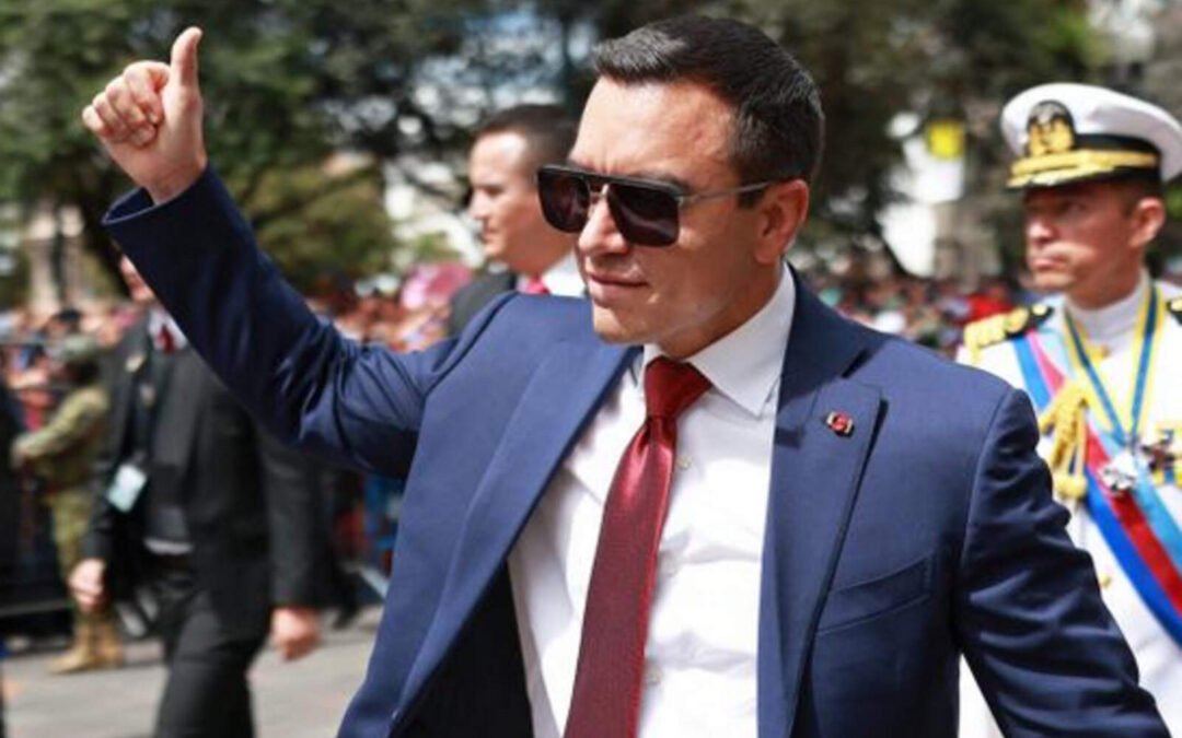 El presidente Noboa priorizó la lucha contra el reclutamiento infantil