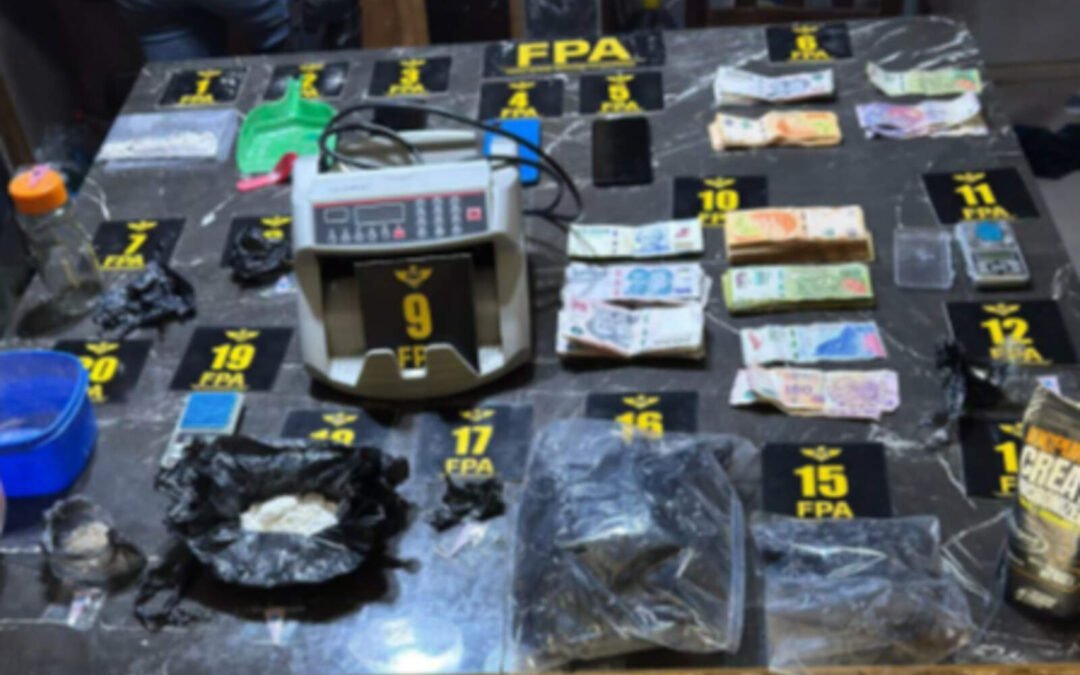 Desbaratan banda narco familiar en Villa Nueva: más de 12 kilos de cocaína incautados