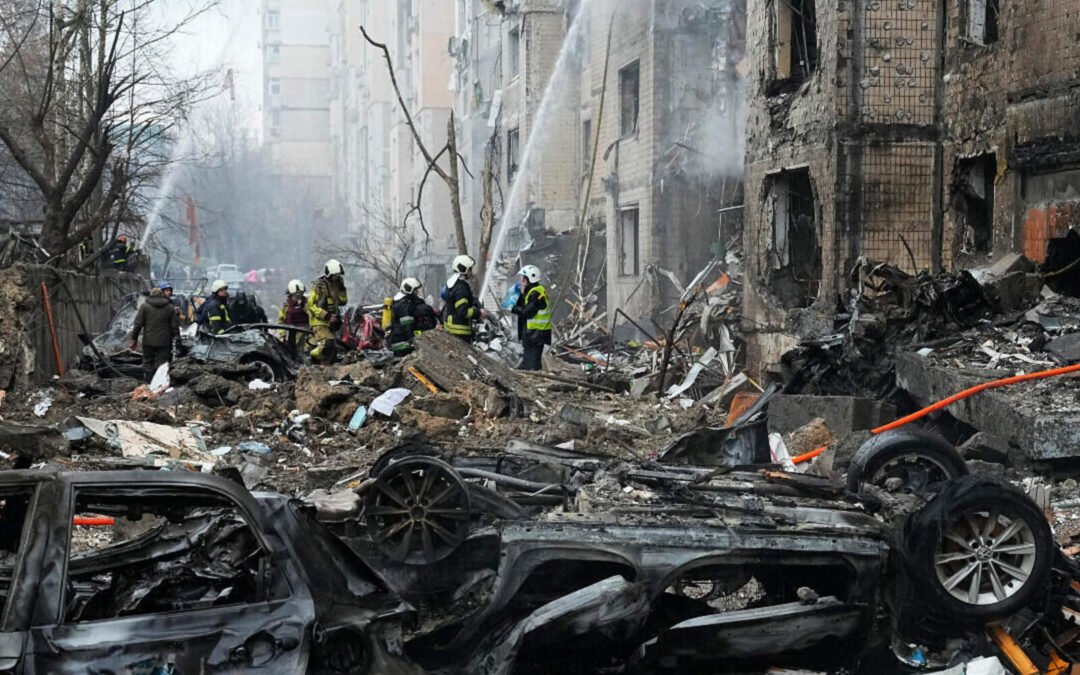 Rusia lanzó uno de los mayores ataques de la guerra contra la capital de Ucrania