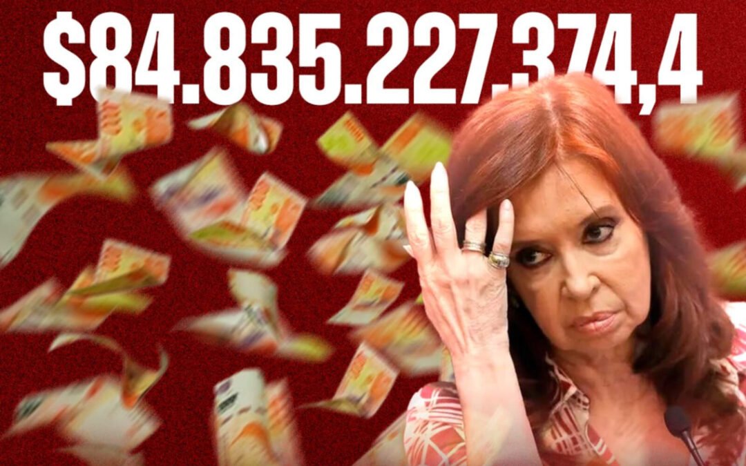 La millonaria cifra que deberá pagar Cristina Kirchner por su condena