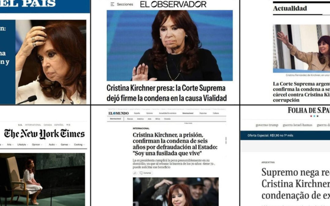 Cristina Kirchner presa: así fue la cobertura de los diarios del mundo