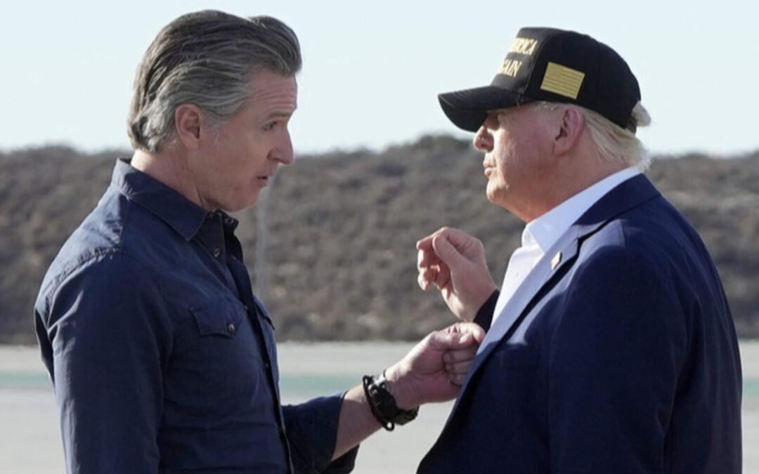Trump sugirió meter preso al gobernador de California en medio de las protestas