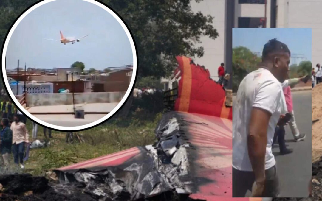 Milagro en Ahmedabad: un avión cayó con 242 personas y solo hay un sobreviviente