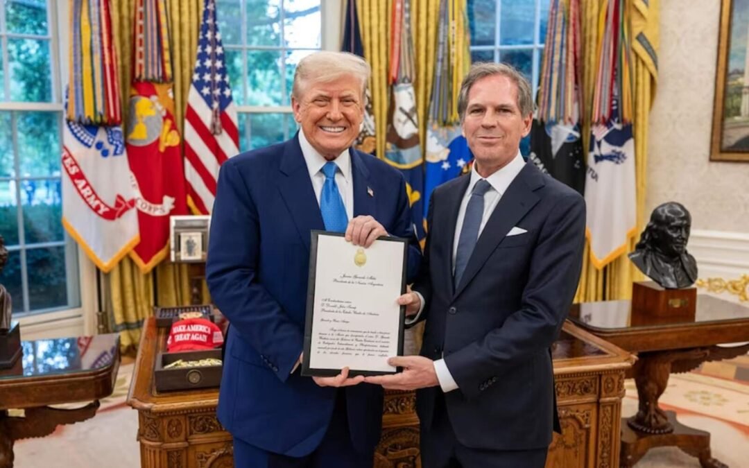 El flamante nuevo embajador argentino en Estados Unidos presentó sus credenciales