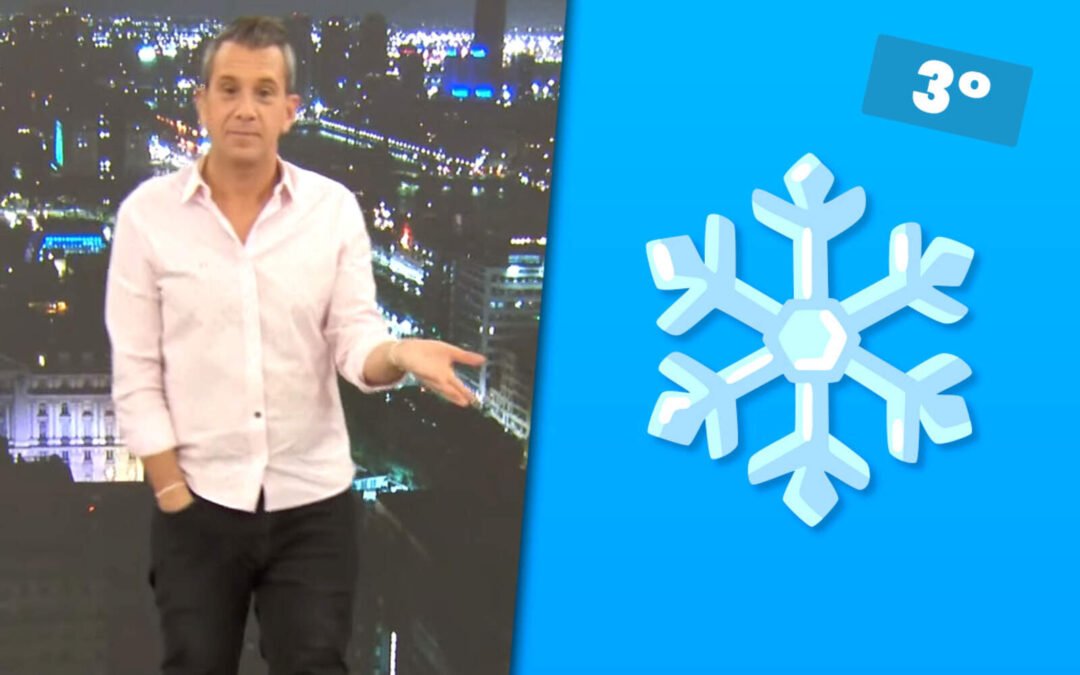 Matías Bertolotti alerta por frío extremo y graupel en el AMBA este lunes 23 de junio