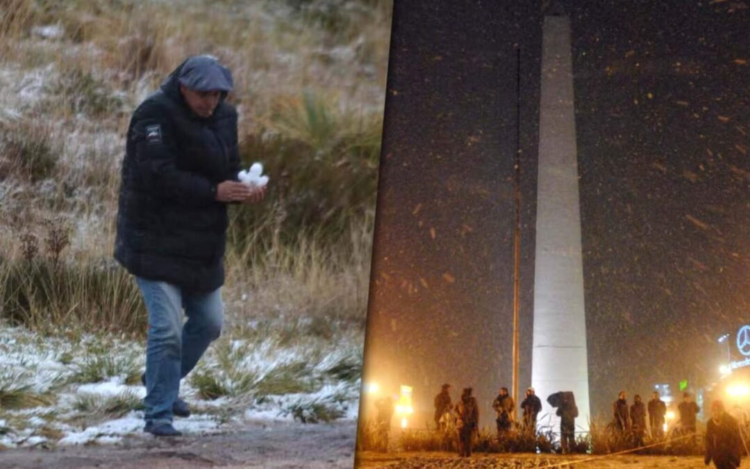 ¿Está nevando en el AMBA? El fenómeno que sorprendió a miles este lunes