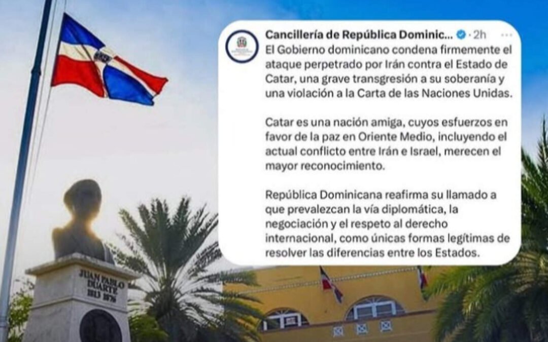 R.D. condena ataque de Irán contra Catar y llama al diálogo