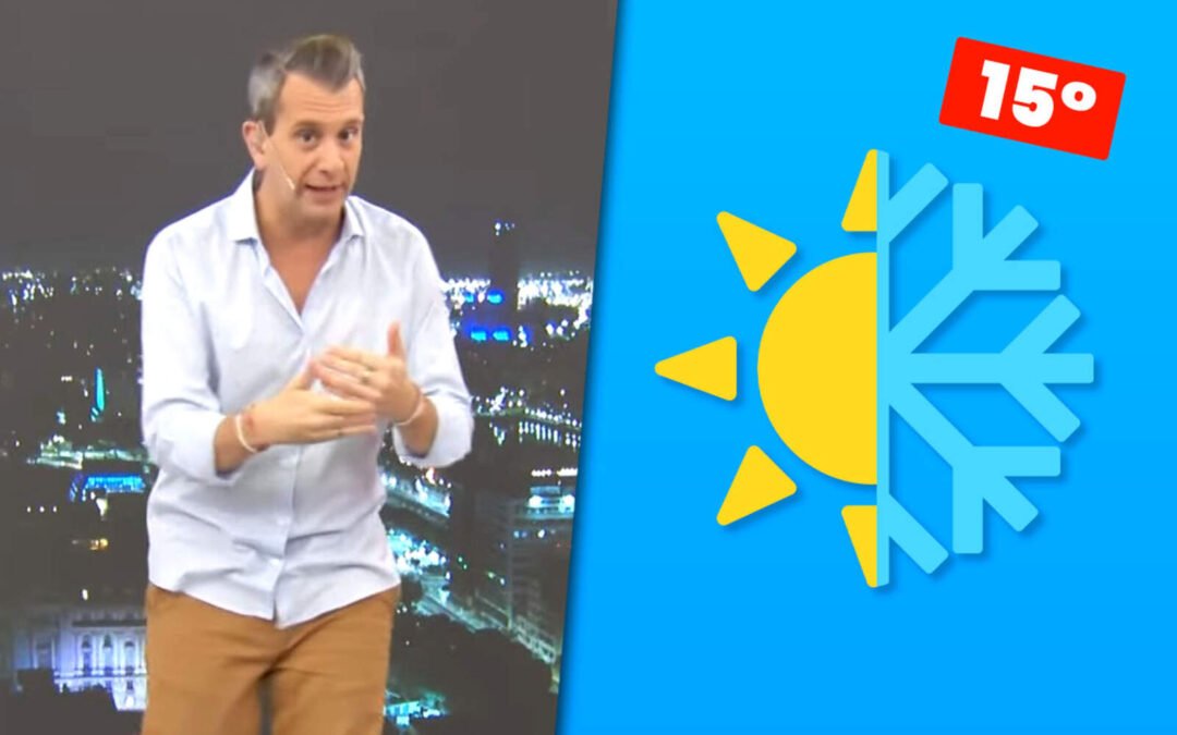 Matías Bertolotti anticipa un viernes soleado y un fin de semana polar en el AMBA