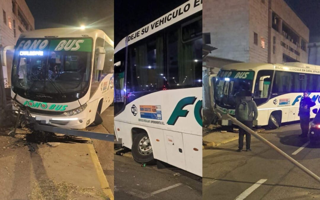 Córdoba: colectivo perdió una rueda y se estrelló en el centro con pasajeros a bordo