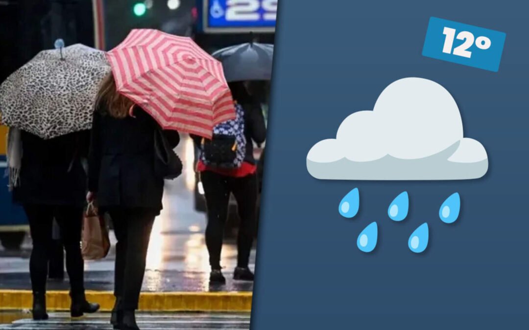 Clima en el AMBA: el jueves llega con lluvias, 15°C de máxima y mucha nubosidad
