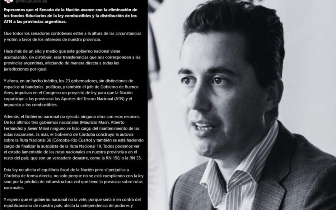 Calvo exige fondos a Nación mientras Córdoba derrocha en superestructuras y cargos