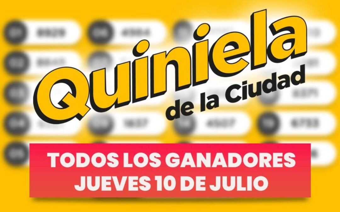 Quiniela Nacional: todos los números ganadores del jueves 10 de julio