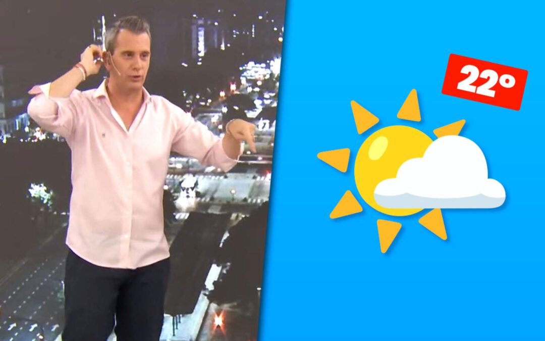 Matías Bertolotti anticipa un clima primaveral hoy y lluvias fuertes mañana en el AMBA