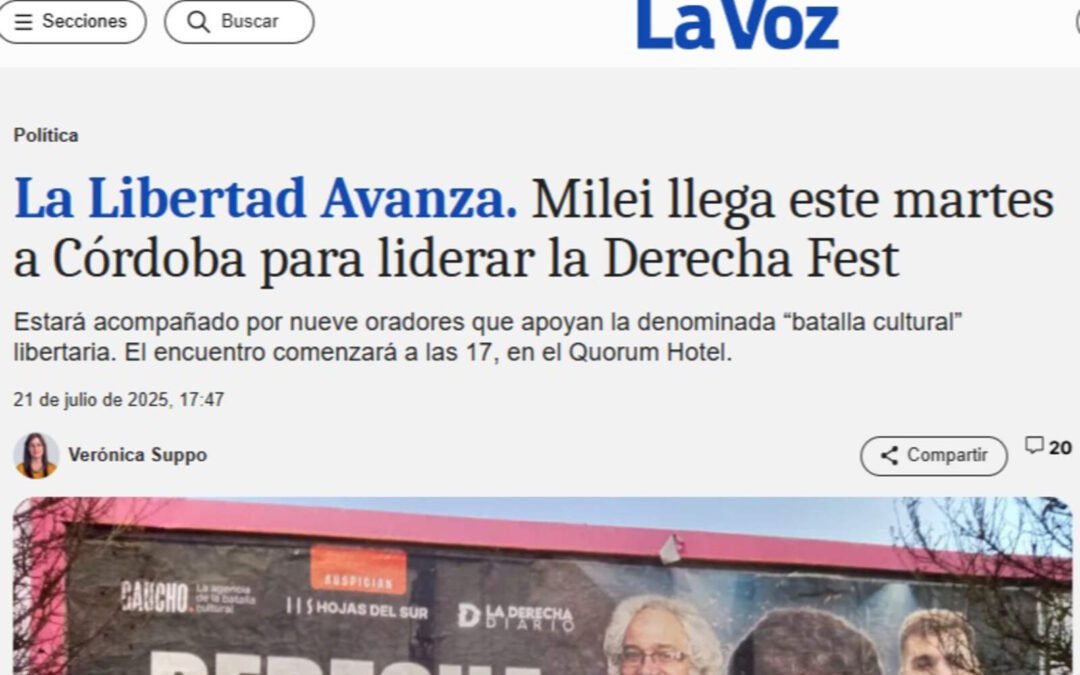 La Derecha Fest, en todos los medios de Córdoba