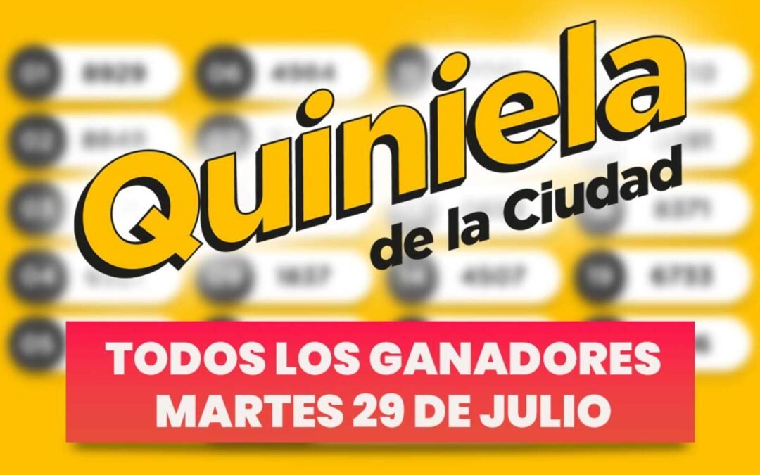 Quiniela Nacional: todos los resultados del martes 29 de julio