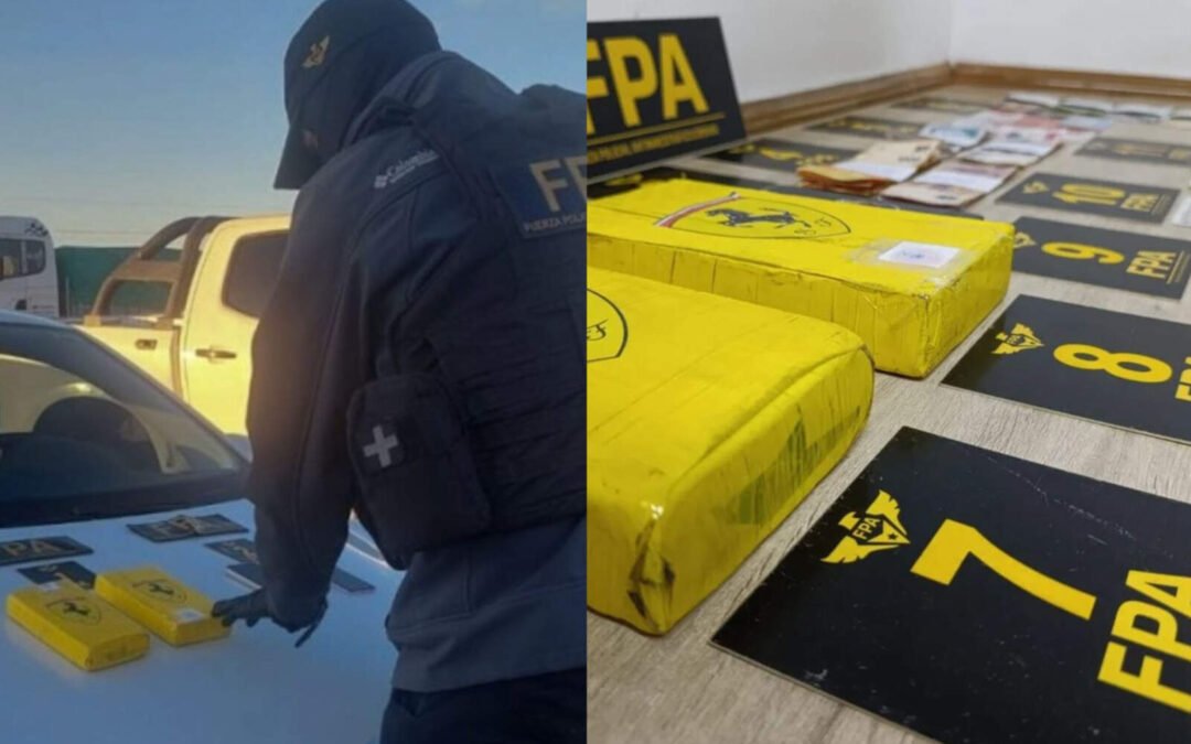 Peaje narco en San Francisco: madre e hija atrapadas con 10 mil dosis de cocaína