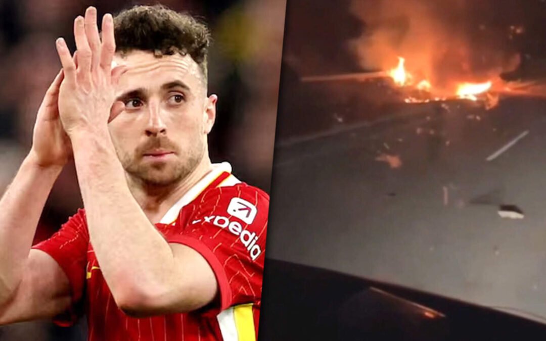 El impactante video del auto de Diogo Jota en llamas tras el accidente fatal