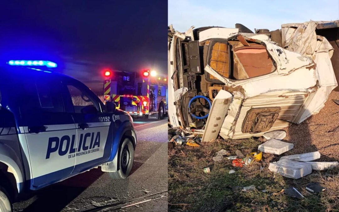 Tragedia en Córdoba: camionero murió tras volcar con una carga de maní en ruta 11